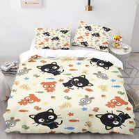 CHOCOCAT Quilt Cover Cartoon Anime Duvet Printed Polyester Bedding Twin Size children Gift Various Sizes Lusy Store