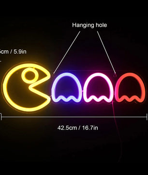 Ghost Neon Signs LED Sign Gamer Room Decor USB/Switch Ghost Neon Light for Gaming Gift