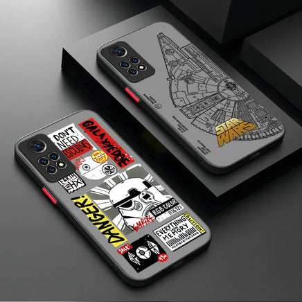 Luxury Stars W-Wars Case For Xiaomi Redmi Note 14 13 12 11 Pro Plus 5G 12S 11S 10S 10 9 Redmi 14C 13C 12C 12 4G A3 A3X PC Cover
