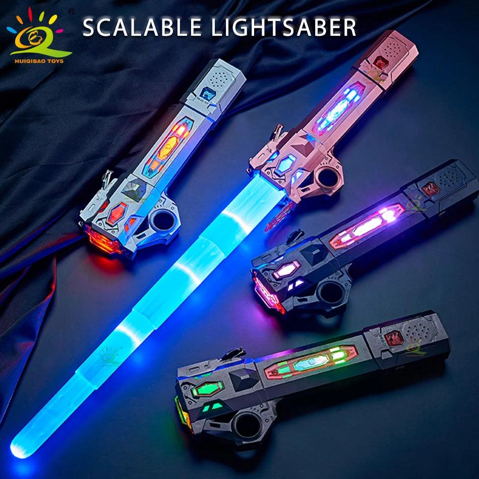 Retractable Lightsaber Finger Rotating Laser Sword Flash Luminous Soundfont Force FX FOC Blaster Cosplay Battle Toy for Children Lusy Store