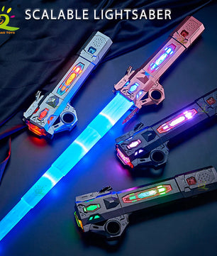 Retractable Lightsaber Finger Rotating Laser Sword Flash Luminous Soundfont Force FX FOC Blaster Cosplay Battle Toy for Children Lusy Store