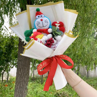 My Melody Kuromi Stuffed Animals Plush Toy With Roses Creative Bouquets Christmas Halloween Gifts 8