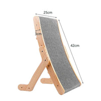 Cat Scratcher Board Wooden Frame Medium Cat Scratching Bed 3 In 1 Scratching Post Anti-Scratch Toys Claw Couch Scraper For Cats Small Scratcher Bed