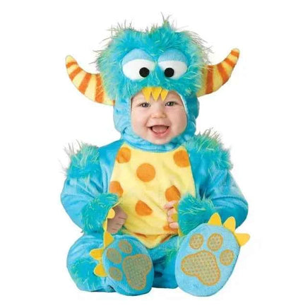 2024 New Arrival High Quality Baby Boys Girls Halloween Dinosaur Costume Romper Kids Clothing Set Toddler Co-splay Triceratops Fluorescent Yellow