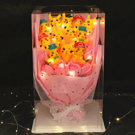 Pokemon Bouquet Pvc Doll Soap Flower Bouquet Kids Graduation Valentine's Day Gift