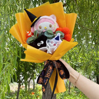 My Melody Kuromi Stuffed Animals Plush Toy With Roses Creative Bouquets Christmas Halloween Gifts 16