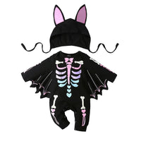 0-24Months Baby Boys Jumpsuits Halloween Costumes Children Halloween Cosplay Party Boy Clothes Long-sleeved Hoodie set4