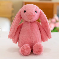 Easter Plush Bunny | Soft Long-Eared Rabbit Doll | 12 in | Lusy Store Red 12"