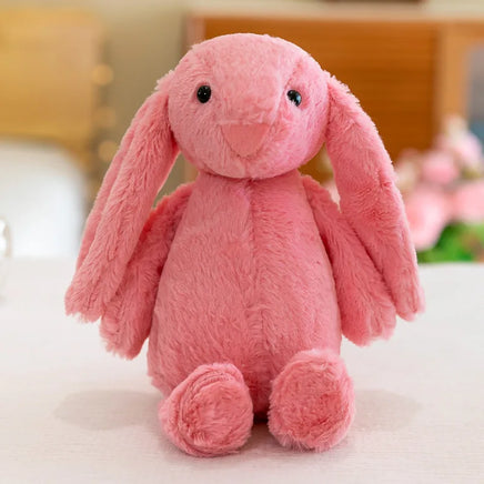 Easter Plush Bunny | Soft Long-Eared Rabbit Doll | 12 in | Lusy Store Red 12"