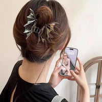 Halloween Party Cool Bat Lady Metal Hairpin Punk Style Ball Party Braiding Small Design Shark Clip Dress up Hair Accessories Style A