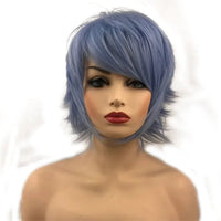 StrongBeauty Halloween Wig Blue Assassination Classroom Akabane Karma Cosplay Wigs Red Synthetic Hair color4020-1001 6inches