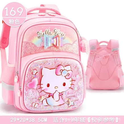 Sanrio Cute Kuromi Melody Cinnamoroll Large Capacity Backpack Boys Girls Cartoon Hello Kitty Kawaii Canvas Schoolbag 2024 Cute 1