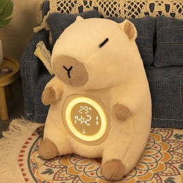 Capybaras Themed Alarm Clock for Children, USB Chargeable, Touch Activated, Illuminations Capybaras