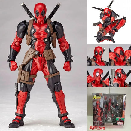 Lusy Store LLC Yamaguchi Revoltech EPIC Deadpool Action Figure Super Hero Figure Toys Collectible Model Doll Gifts Action Figure