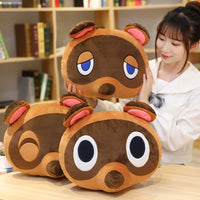 Lusy Store LLC 3 Style Animal Crossing Plush Pillow Doubutsu No Mori Cofa Cushion Tom Nook Foxes Anime Stuffed Gift Plush