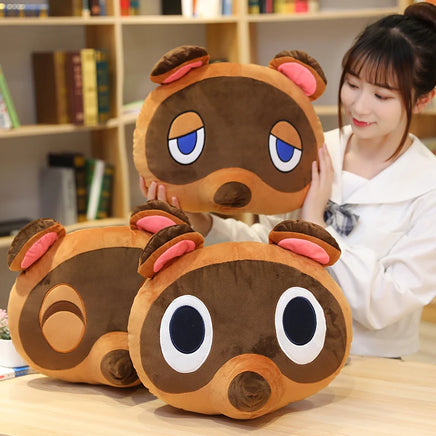Lusy Store LLC 3 Style Animal Crossing Plush Pillow Doubutsu No Mori Cofa Cushion Tom Nook Foxes Anime Stuffed Gift Plush