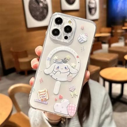 Kuromi Cinnamoroll MagSafe Magnetic Phone Case for iPhone 16 15 14 13 12 Pro Max B