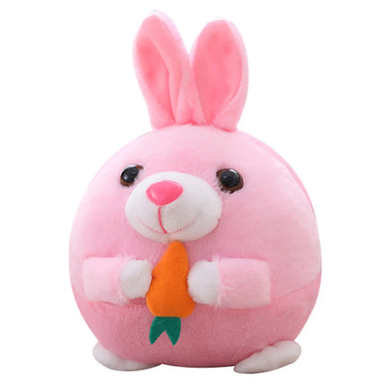 Interactive Moving Dog Ball, Cartoon Pig Plush USB Rechargeable Toy, Washable & Talking Pet Toy for Dogs & Cats Rabbit - No Remote