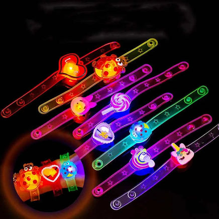 12Pcs Cute Glow Bracelet Toy Kindergarten Prizes Kids Birthday Party Favor Package Pinata Fillers The Perfect GiftFor Kids Random 12pcs