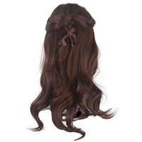 Girl Princess Elsa Anna Wig Kid Halloween Party Carnival Disguised Belle Wednesday Mermaid Rapunzel Aurora Snow White Ariel Hair Belle