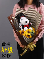Snoopy Plush Bouquet Cute Doll Flower Puppy Graduation Gift