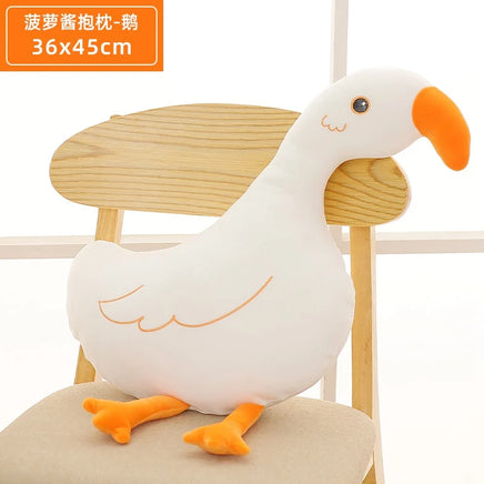 Fat Kawaii Chicken Bear Rabbit Penguin Piggy Dinosaur Plush Pillow Toys Soft Stuffed Animal Chair Cushion Gift Goose
