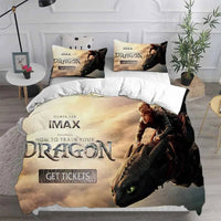 How to Train Your Dragon Bedding Sets Comforter Quilt Bed Cover Duvet Cover Pillow Case 2-3 Pieces Sets Bedroom Decoration Lusy Store