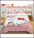 Kuromi & Hello Kitty Sanrio Cute Cartoon Duvet Cover Set 100% Polyester Bedding for Kids & Adults 2/3pcs Soft & Comfortable 7 set