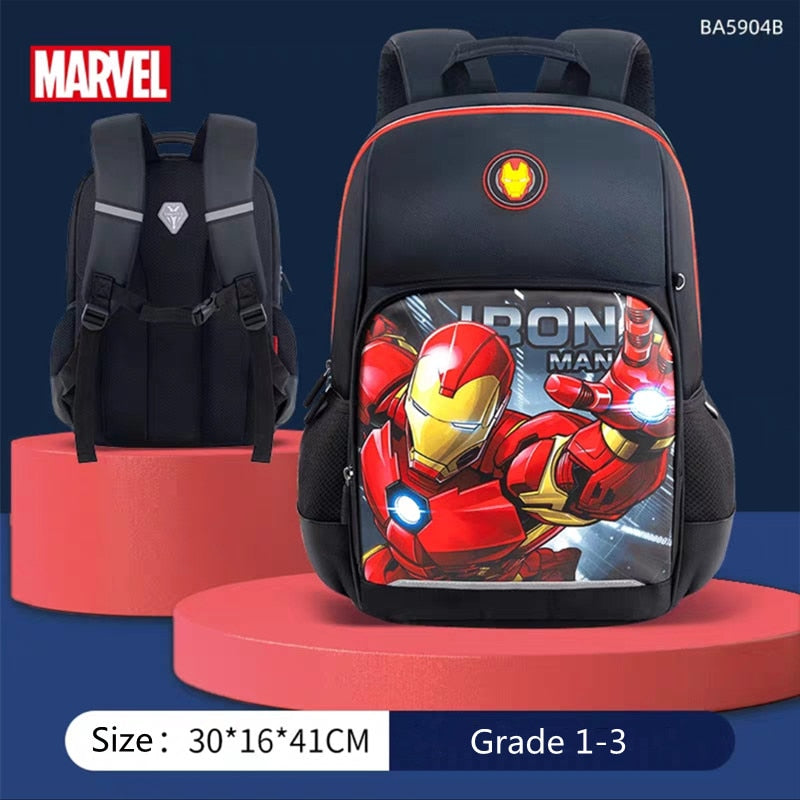 Spiderman Backpack New School Bags For Boys Primary Student Shoulder Grade 1-3 Mochilas B106