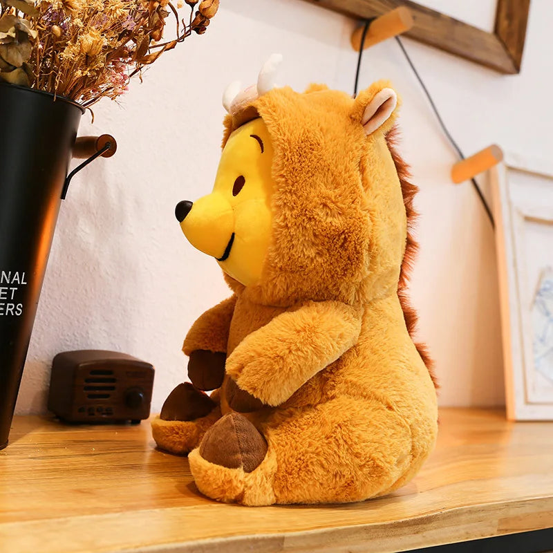 Lusy Store LLC Winnie The Pooh Stuffed Plush Toys Kawaii Bear Cosplay Squirrel Plushies Gifts for Children Stuffed Animal