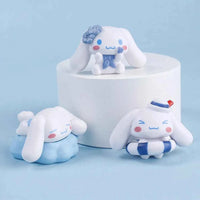 5pcs Cinnamoroll Anime Action Figures (4cm) - Kawaii Tabletop Model Gifts