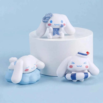 5pcs Cinnamoroll Anime Action Figures (4cm) - Kawaii Tabletop Model Gifts
