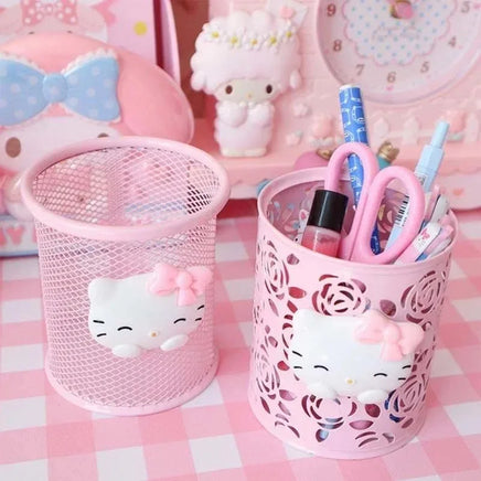 Hello Kitty Pen Holder Creative Kawaii Desktop Storage Box
