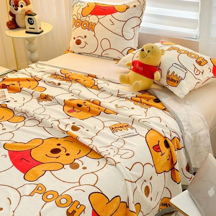 Stitch Cartoon Blanket Kawaii Lightweight Style Home Textile Flannel Soft Throw Blanket Bedding Sofa Cover for Kids Gift Style 2