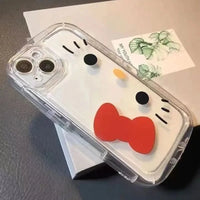 Sanrio Hello Kitty Phone Case For iPhone 16 15 14 13 12 11 Pro Max MINI Transparent Air Cushion Soft Case Anti drop Girl Y2K Lusy Store