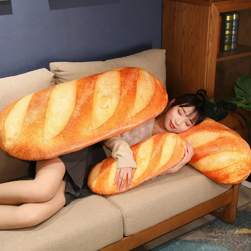 Lusy Store LLC French Bread Plush Pillow Stuffed Food Plushie Party Prop Decor Sleeping Companion Man Gift Plush