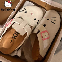 Sanrio Hello Kitty Cute Anime Slippers for Women - Summer 2024
