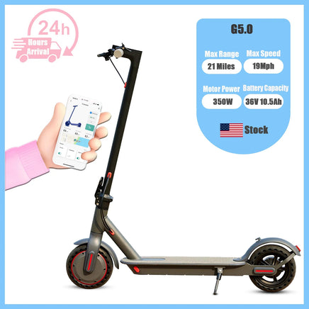 G5.0 Foldable Electric Scooter – 21 Miles Long Range, 19 Mph, 36V 10.5Ah Battery, 350W Motor G5.0(21Miles 19Mph)