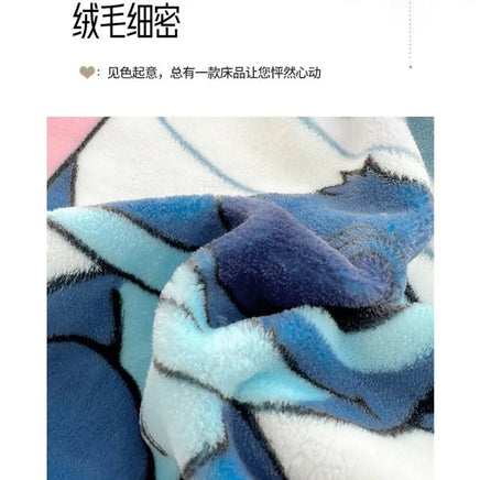 Stitch Cartoon Blanket Kawaii Lightweight Style Home Textile Flannel Soft Throw Blanket Bedding Sofa Cover for Kids Gift