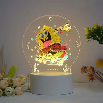 SpongeBob SquarePants Patrick Star Peripheral Cartoon Animation Creative Night Light 3D Children's Room Decorative Light