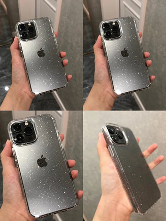 Luxury Clear Glitter Case For iPhone 16 15 14 13 12 11 Pro Max X XS Max XR 7 8 Plus Soft Transparent Silicone Cover Lusy Store