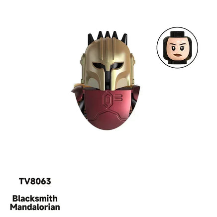 Star Wars Mandalorian Mini Robot Figure Toy - Han Solo, C-3PO, Leia, Darth Vader, Boba Fett Blocks TV8063
