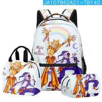 Trendy Popular Novelty sundrop FNAF 3D Printed 3pcs/Set student School Bags Travel Notebook Backpack Lunch bag Pencil Case Lusy Store