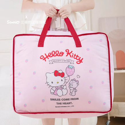 Hello Kitty Quilt Storage Bag Large Capacity Sanrio Kuromi Children's Cartoon Kindergarten Handheld Quilt Bags Moving Bags Lusy Store