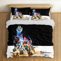 Sci-Fi "Cosmic Heroes" Bedding Set - Space Saga Duvet Cover & Pillowcases