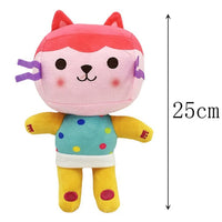Animals Plush Gabby Dollhouse Lovely Plush Gaby Toy Plush House Cat Doll Cartoon Stuffed Animals Mermaid Cat Plushie Dolls Kids RosyBrown
