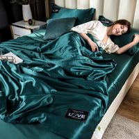 Summer Mulberry Silk Comforter Duvet Insert Luxury Natural Silk Blanket Satin Bedding Quilt Queen Single Double Twin Size Bed Lusy Store