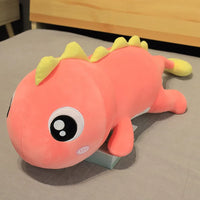 Dinosaur Stuffed Toy – Soft Plush Pillow – 23.6/31.5/39.4/47.2in – Lusy Store Pink