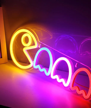 Ghost Neon Signs LED Sign Gamer Room Decor USB/Switch Ghost Neon Light for Gaming Gift