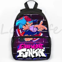 Fnf Game Friday Night Funkin Backpack for Boys Girls 3D Anime School Backpacks Children Bookbag 16 Inch Travel 15